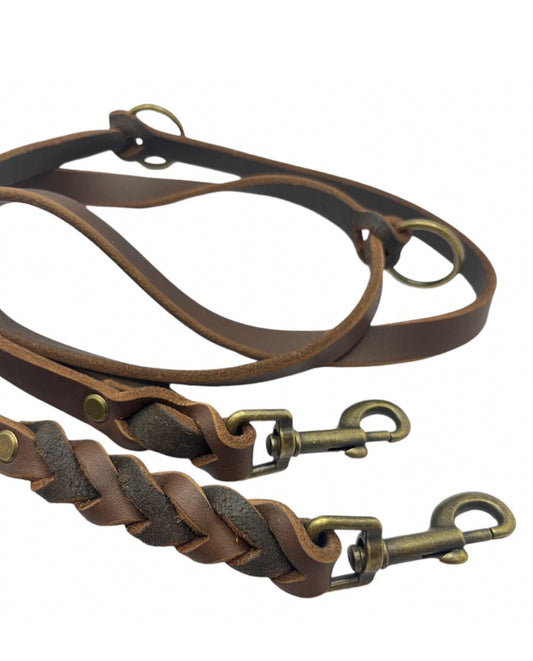 Lederleine | Schokobraun