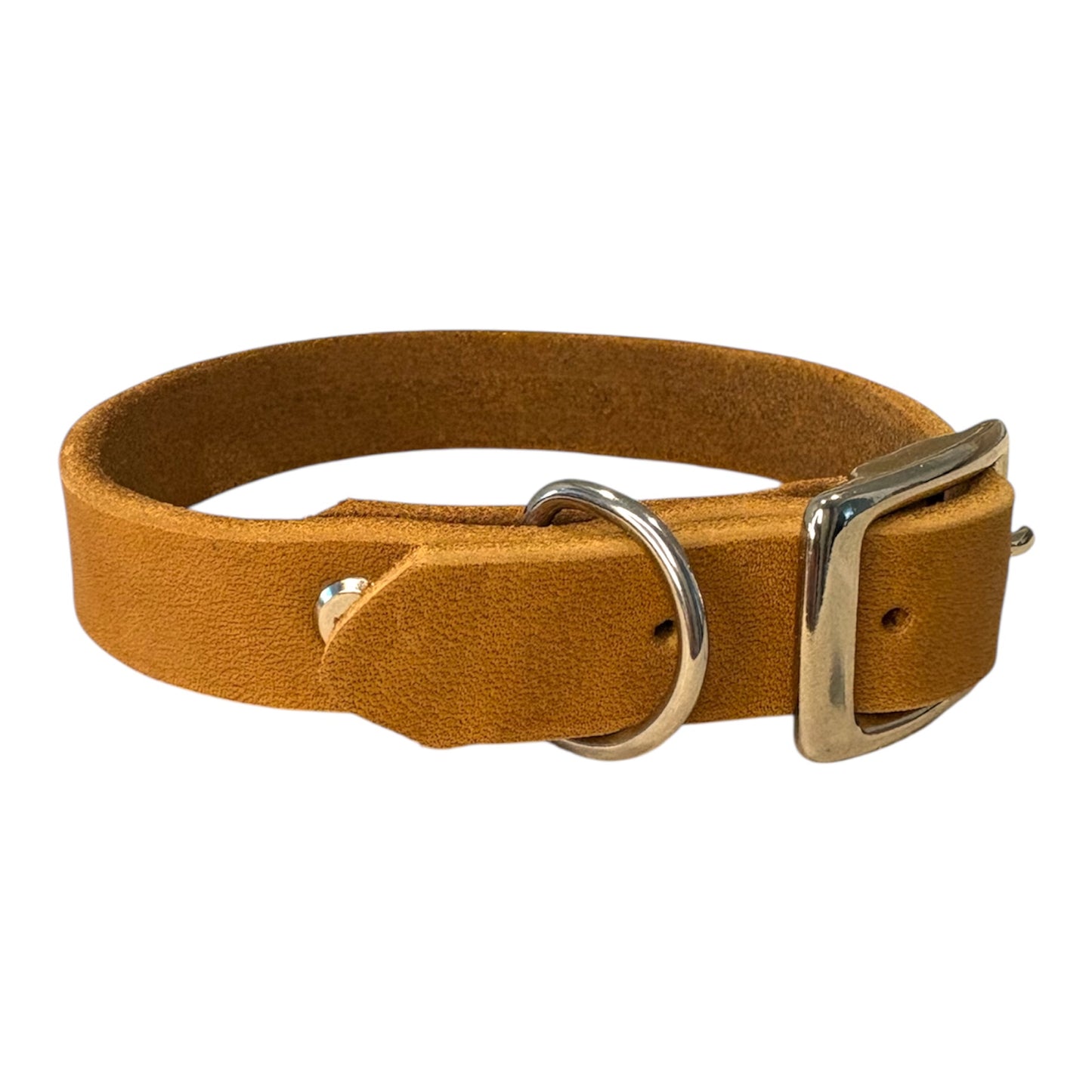 Personalisierbares Welpenhalsband aus Fettleder