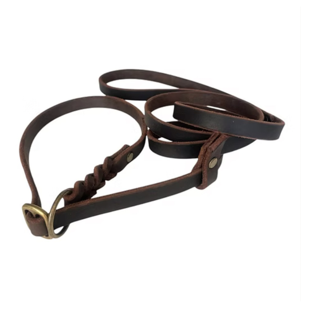 Retrieverleine aus Fettleder