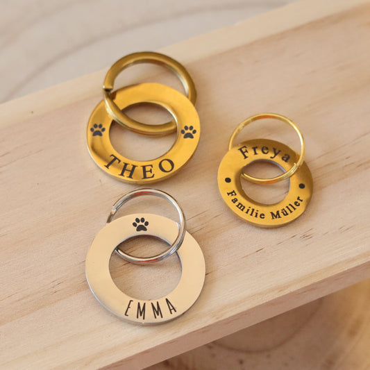 Personalisierte Hundemarke "Donut" aus Edelstahl