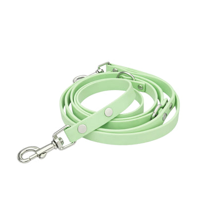 Set | Halsband & Hundeleine aus Biothane® 'Pastell grün'