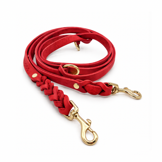 Lederleine  | Rot
