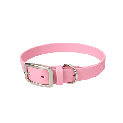 Set | Halsband & Hundeleine aus Biothane® 'Pastell rosa'