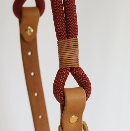 Tauhalsband Kombi 'copper red'  - Gr. M | Messing