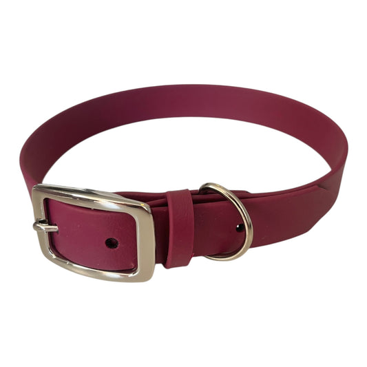 Halsband aus Biothane® 'Weinrot'