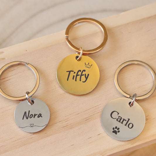 Personalisierte Hundemarke aus Edelstahl