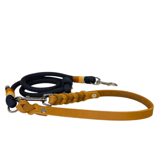 Tauleine mit Lederhandschlaufe 'Navy'