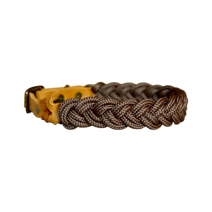 Geflochtenes Halsband - braun