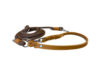 Set | Halsband & Leine 'Braun'