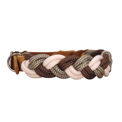 Geflochtenes Halsband - tan | sahne | braun