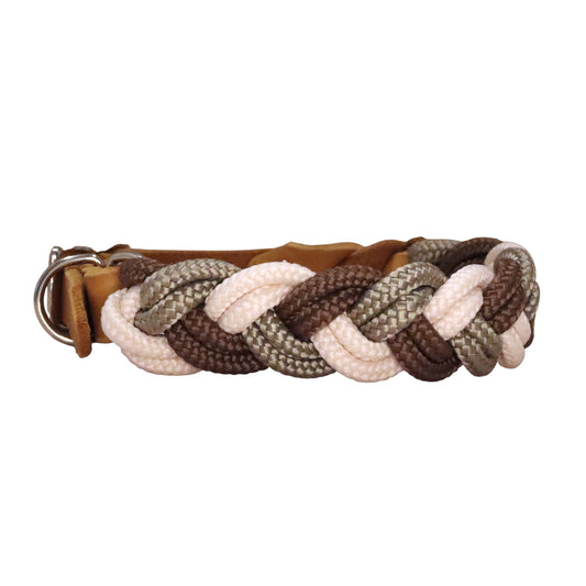 Geflochtenes Halsband - tan | sahne | braun