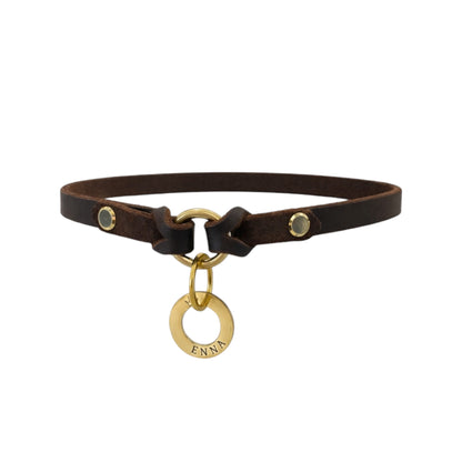 Markenhalsband aus Fettleder