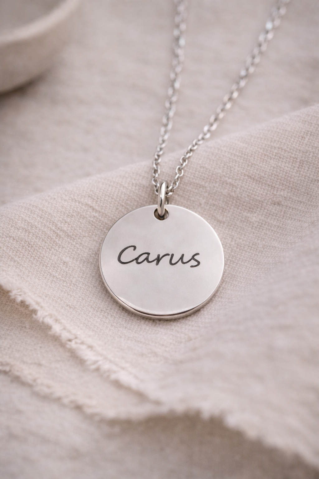 Personalisierte Edelstahlkette - wasserfest & verstellbar