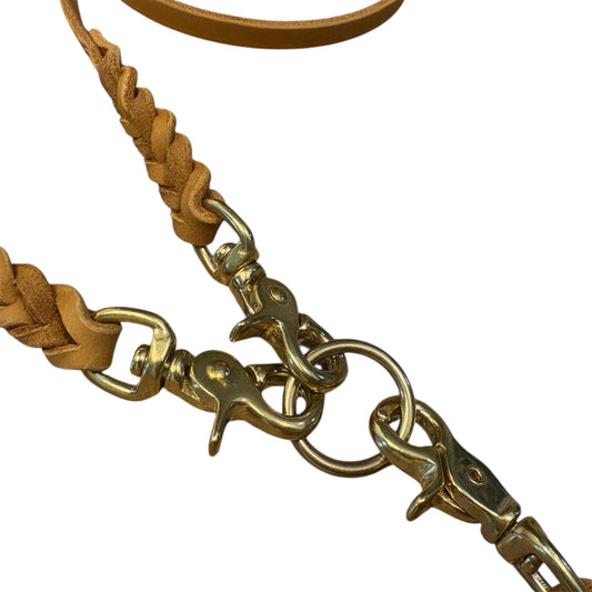 Koppelleine | Leder-Verbindungsset für 2 Hunde