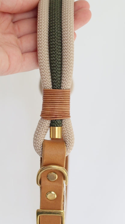 Tauhalsband Kombi 'Linde'  - Gr. M  | Messing